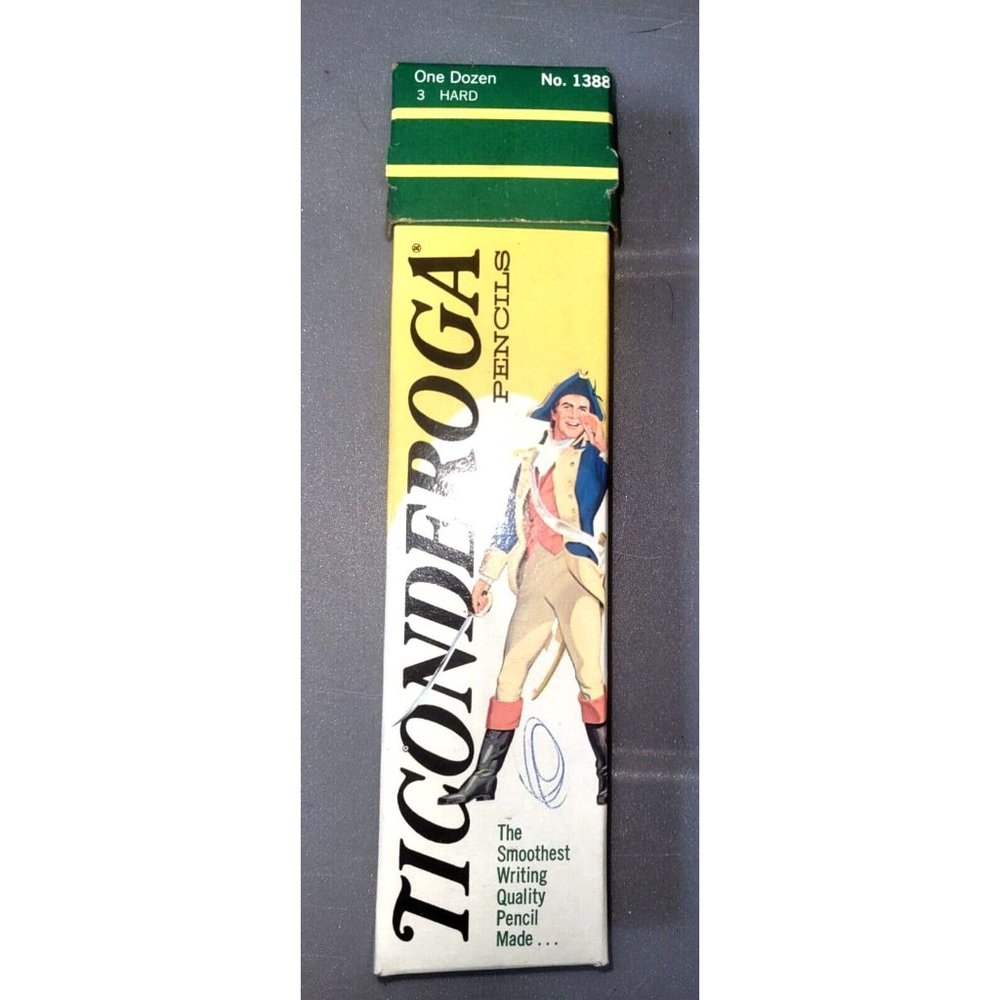 Vintage Dixon Ticonderoga Pencils 3 Each with Box 1388 No3 Hard New Partial Box